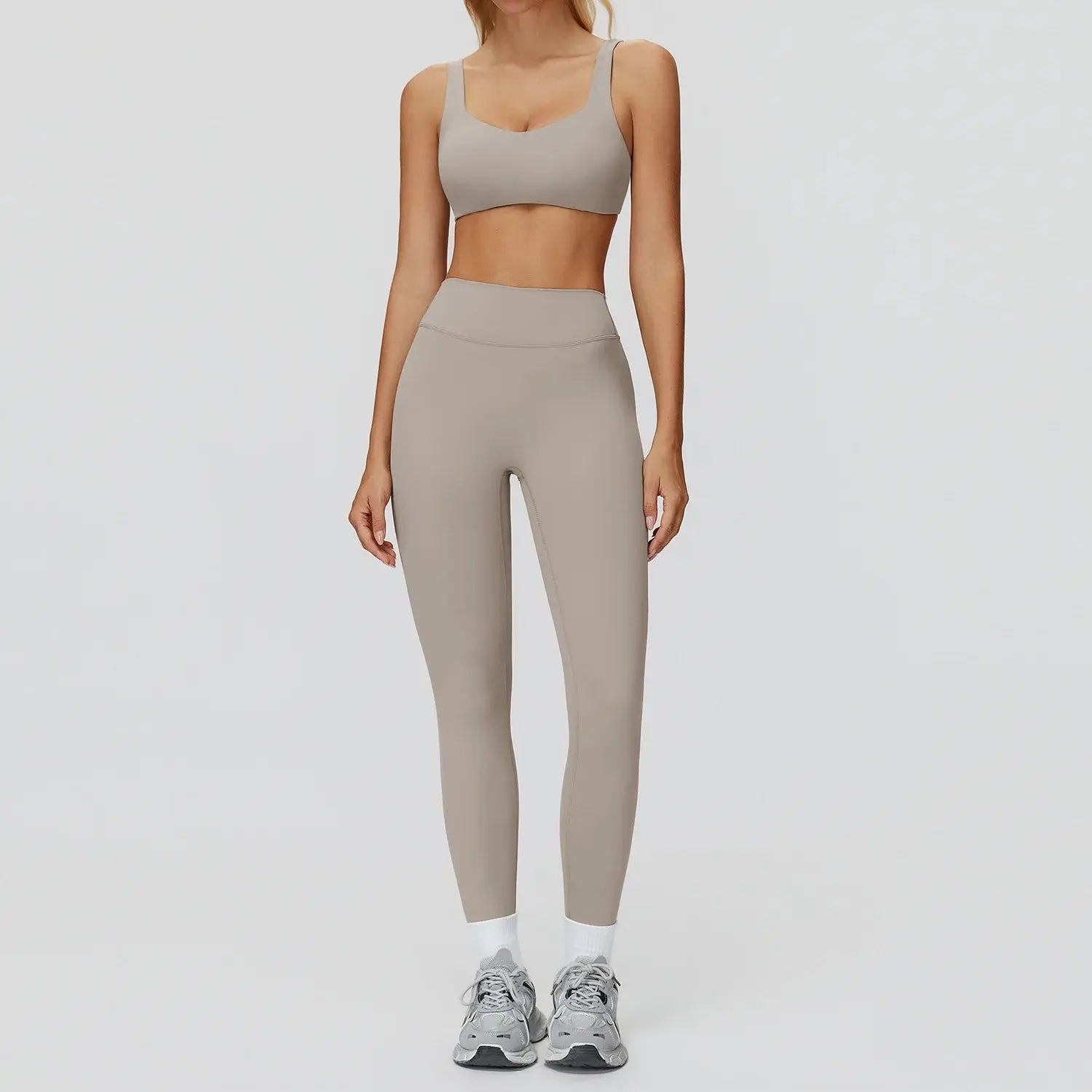 2-Piece Women’s Yoga Set – Gym Crop Top & High Waist Leggings Sportswea Velora