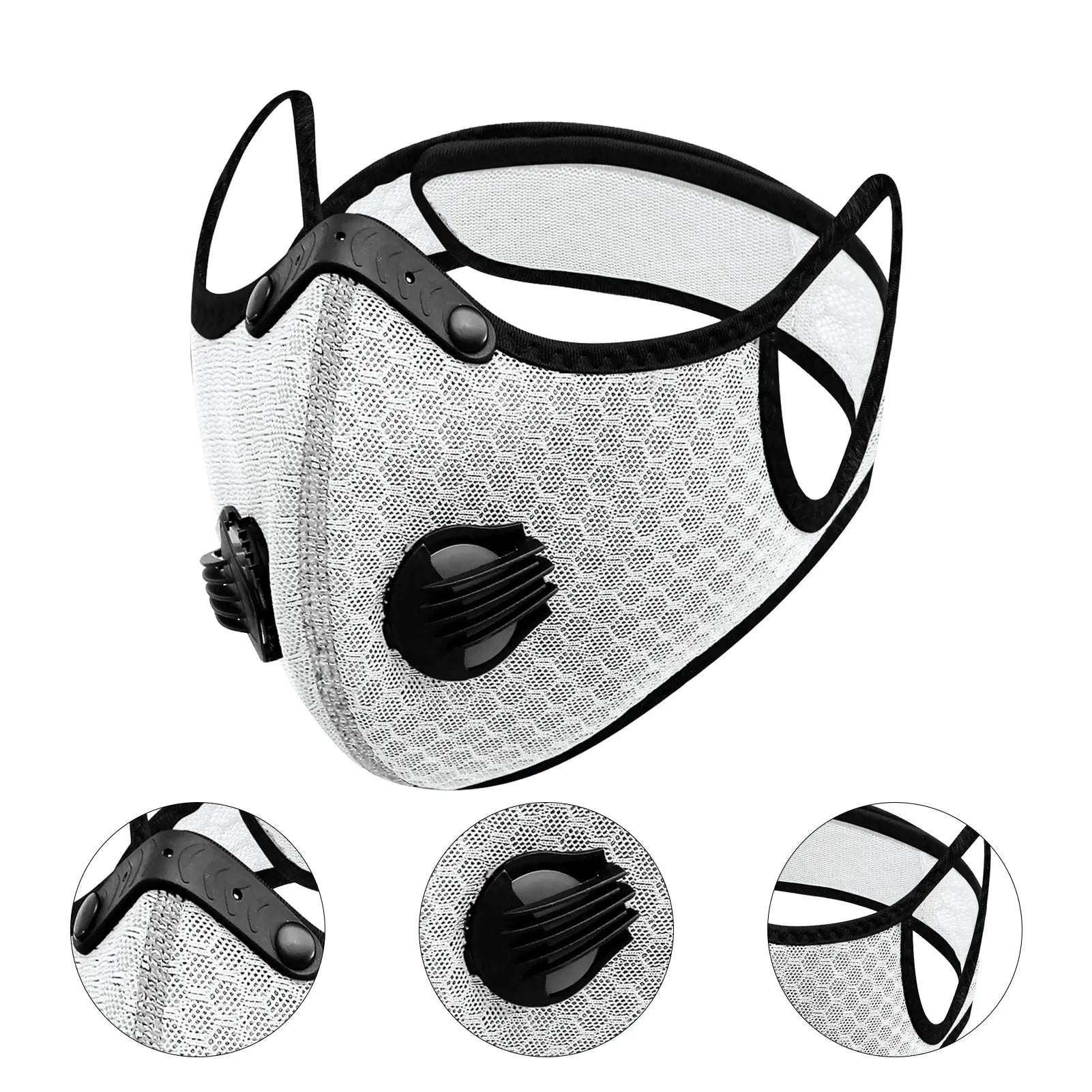 Breathing Valve Mask Antifog Dustproof Mask PM2.5 Filter Mask Activated Charcoal Mask Outdoor Sports Cycling Motorcycling Mask - Vyrox Fitness