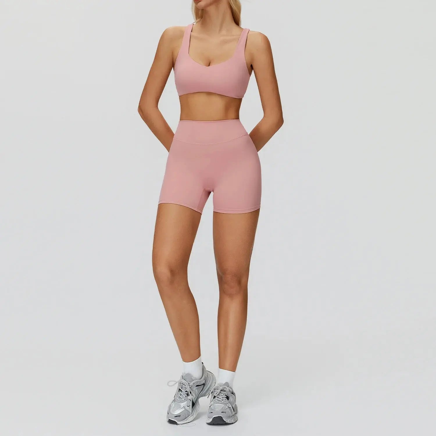 2-Piece Women’s Yoga Set – Gym Crop Top & High Waist Leggings Sportswea Velora