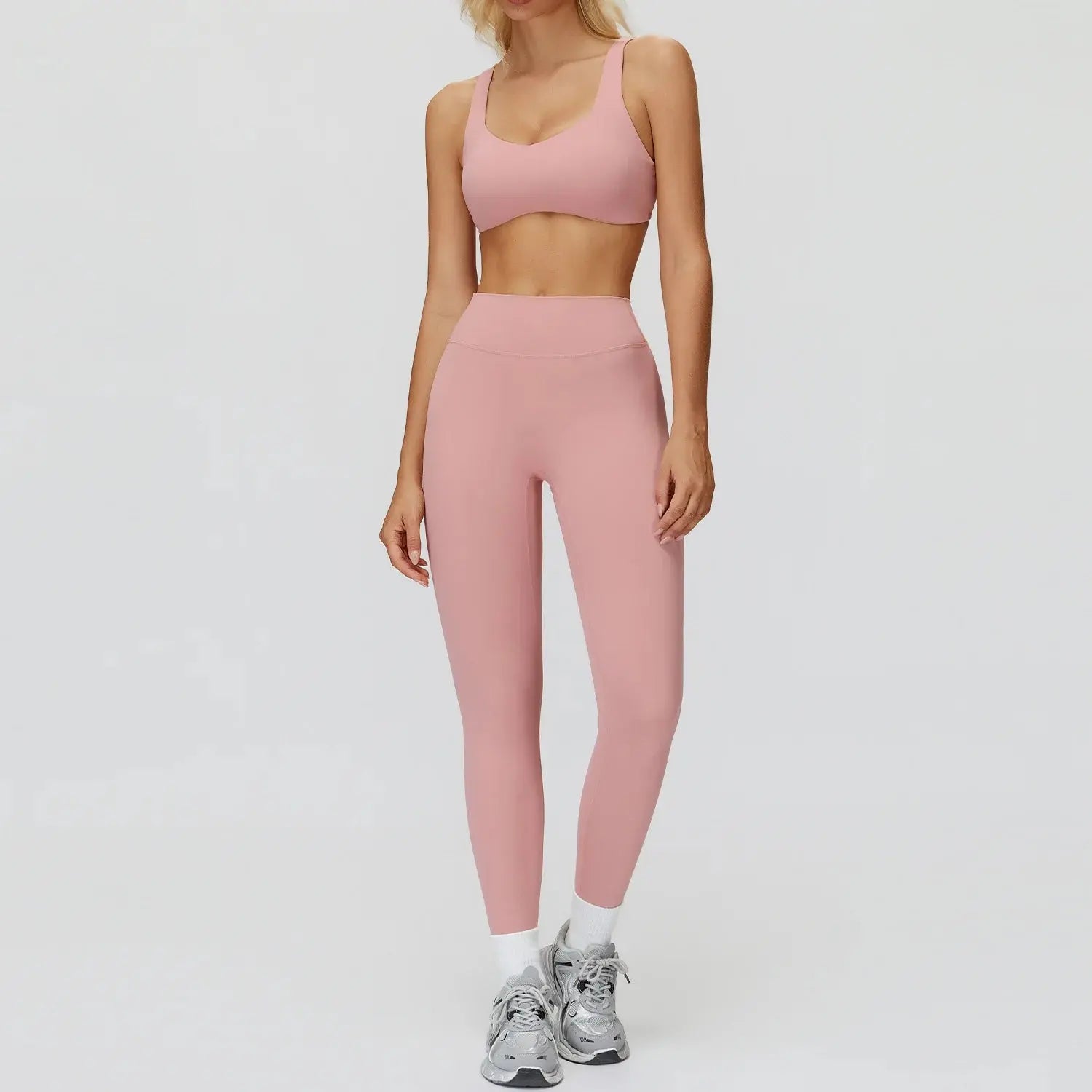 2-Piece Women’s Yoga Set – Gym Crop Top & High Waist Leggings Sportswea Velora