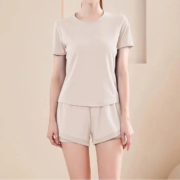 Seamless Women’s Yoga Set – Long Sleeve Crop Top & High Waist Leggings Gym Outfit Velora