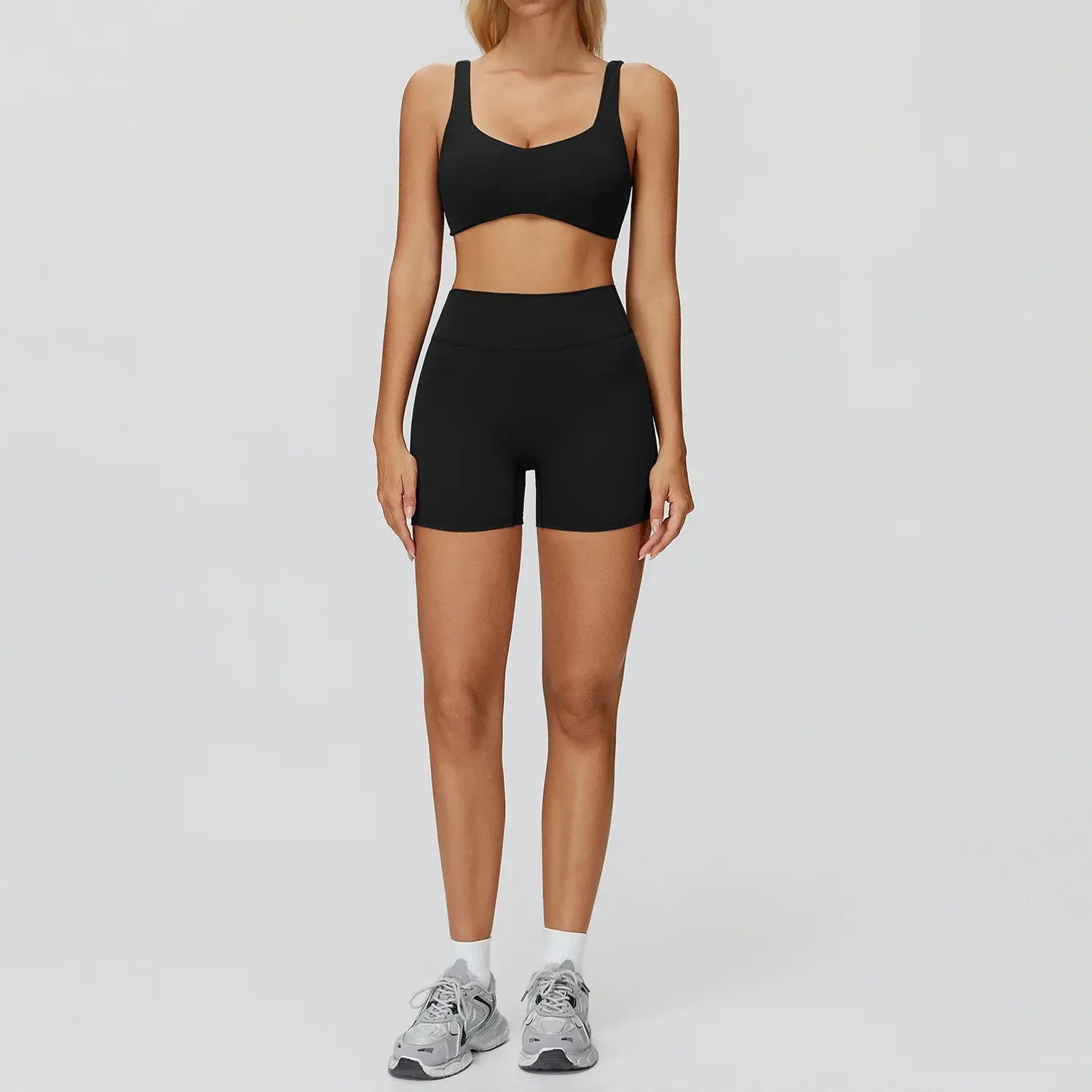 2-Piece Women’s Yoga Set – Gym Crop Top & High Waist Leggings Sportswea Velora