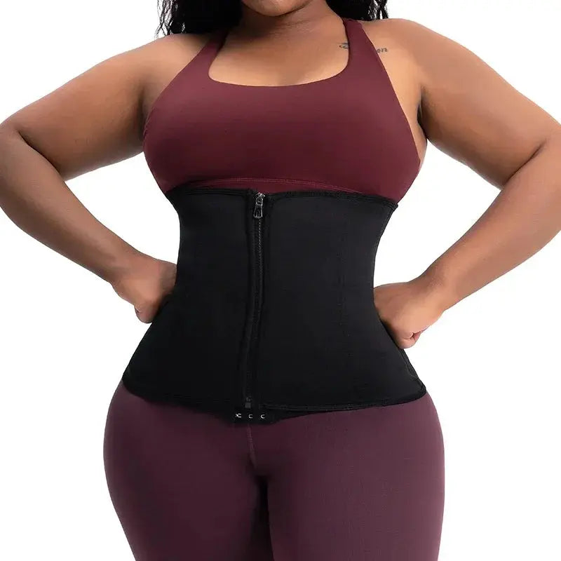 Women Waist Trainer Body Shaper Gym Fat Burning Sauna Sweat Belts Weight Loss Corset Shapewear Flat Belly Slimming Tummy Sheath - Vyrox Fitness