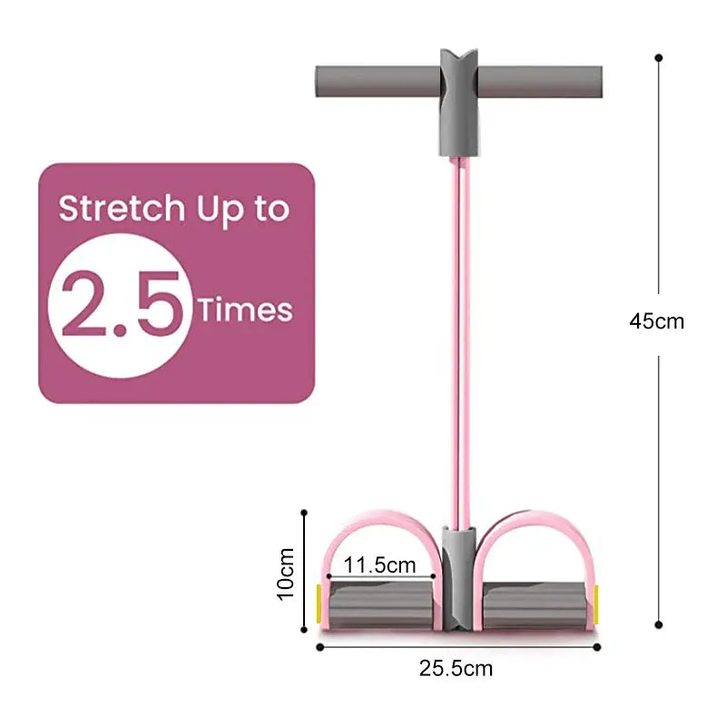 Premium 4-Tube Resistance Band Set – Full Body Strength Trainer Velora